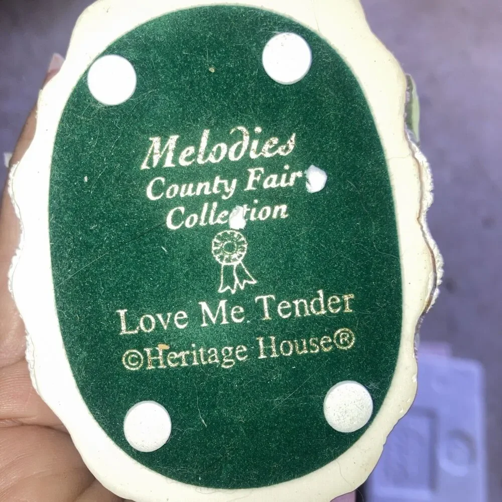 Melodies County Fair Collection Love Me Tender Heritage House Carousel Horse COA